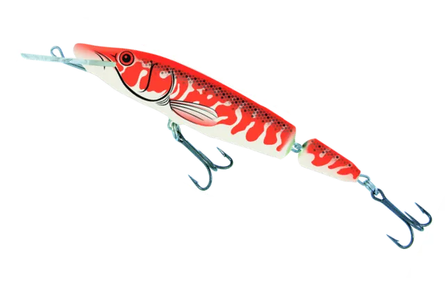 Salmo Pike Jointed Deep Runner Crankbait 13cm 21g 1.2–2m Albino Pike