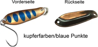 FTM Spoon Boogie 1.6g Kupferfarben/Blaue Punkte