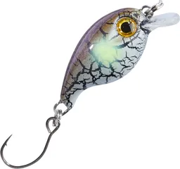 Balzer Trout Attack Crank Wobbler Thunder 3cm 2g Lila-Weiß-Schwarz-Gelb
