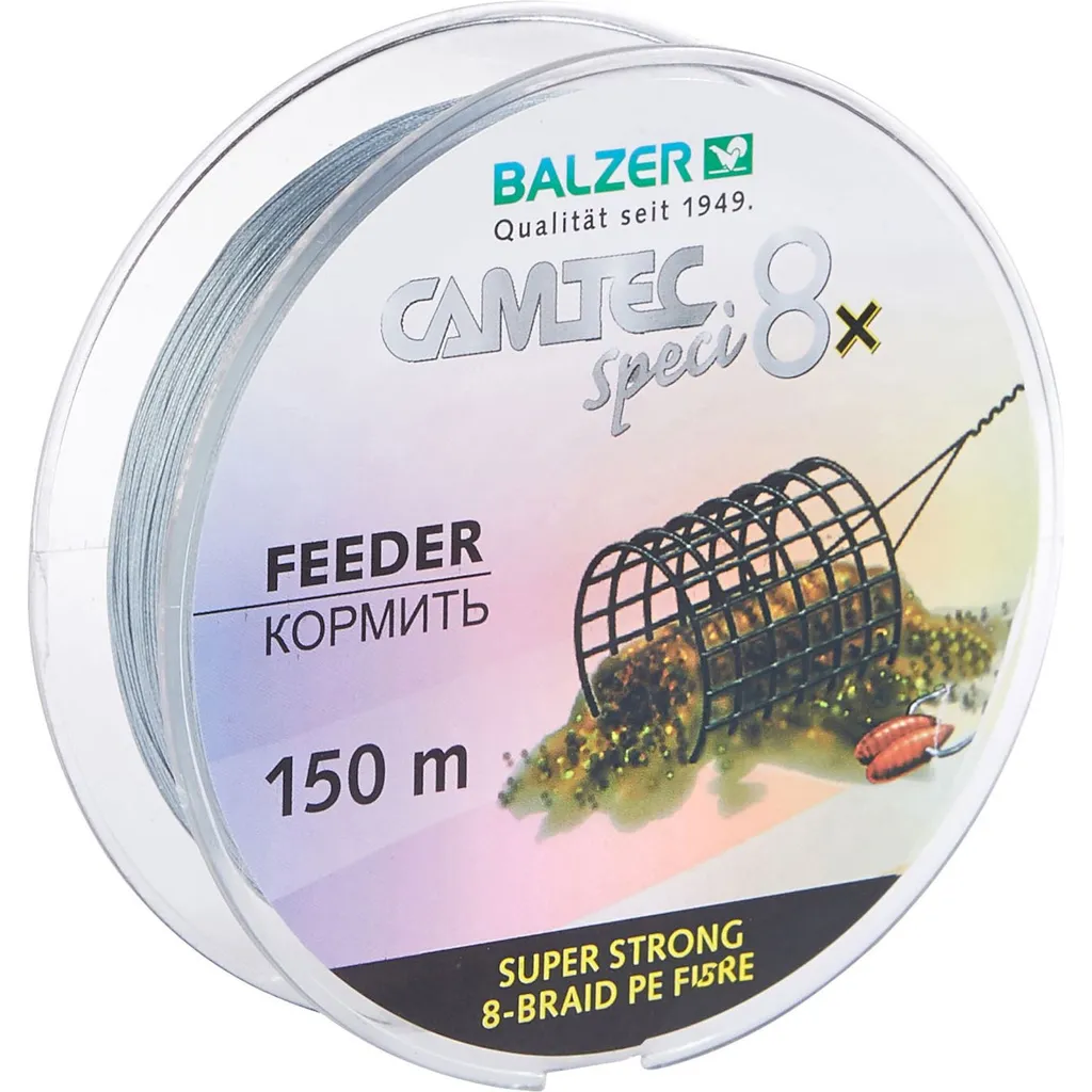 Balzer Camtec Speci 8x Feeder Geflochtene Schnur 0.12mm 9kg 150m