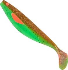 Balzer Shirasu Booster Shad Gummiköder 6cm Chartreuse Motoroil