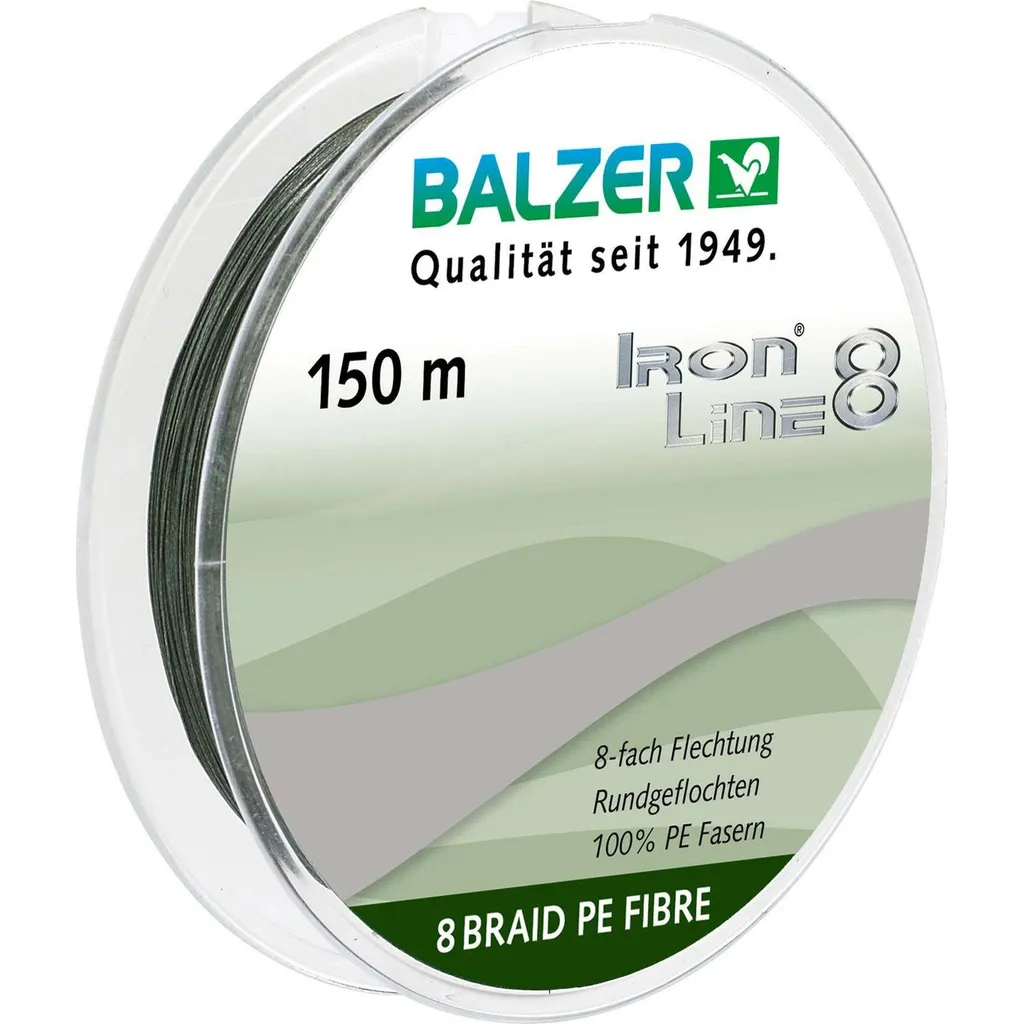 Balzer Iron Line 8 Geflochtene Schnüre 0.30mm 34.8kg Grün