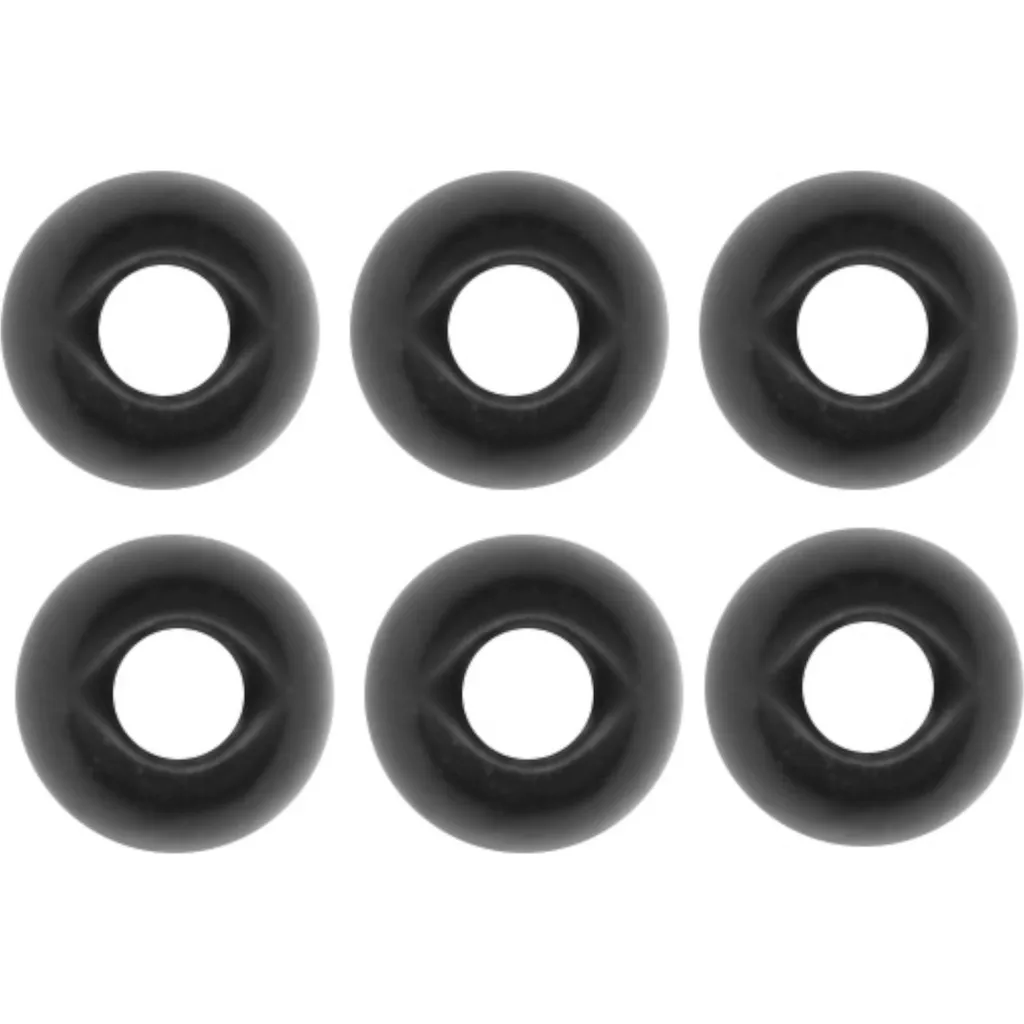 FTM Tungsten Perle Omura rundes Loch Senkgewicht 3.8mm Schwarz