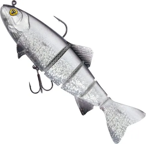 Fox Rage Replicant Trout Swimbait 18cm 110g Jointed UV Silver Bleak