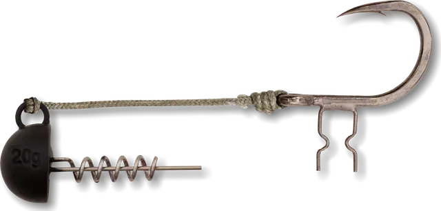 Black Cat Shad Claw Rig #6/0 50g 100kg Dacron