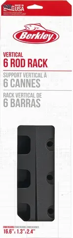 Berkley Vertical 6 Rod Rack 6compartments Polypropylene