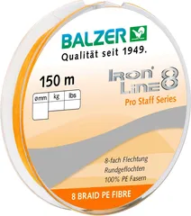 Balzer Ironline 8x Braided Line 0.08mm 7.2kg 150m