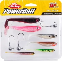 Berkley PowerBait Pro Pack Jig Minnow 7 Pieces Clear Water