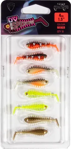 Fox Rage Micro Spikey UV Weiche Köder 4cm Mixed