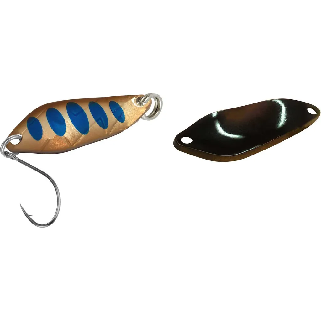 FTM Spoon Strike Blinker 2.1g Kupfer Blaue Punkte