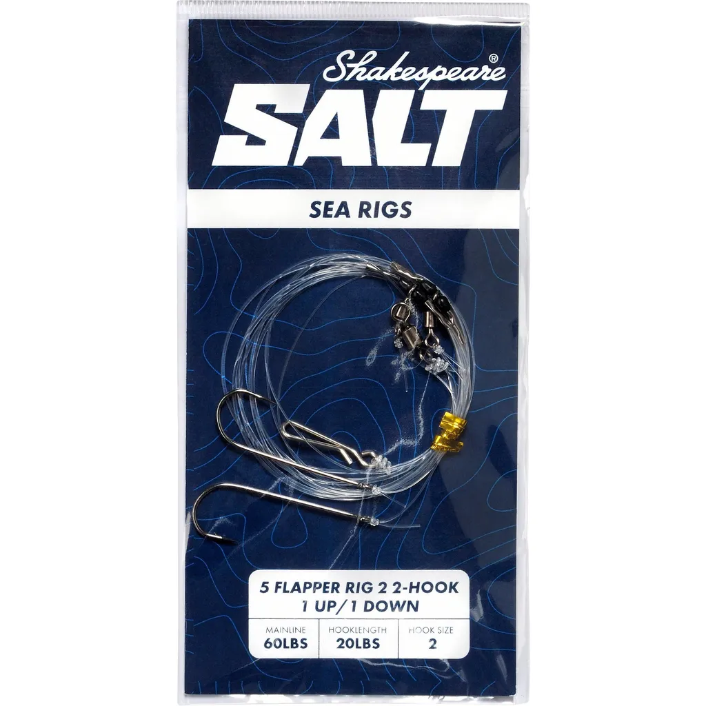 Shakespeare SALT 5 flapper Rig 2-hook 1 up/1 down #2 5
