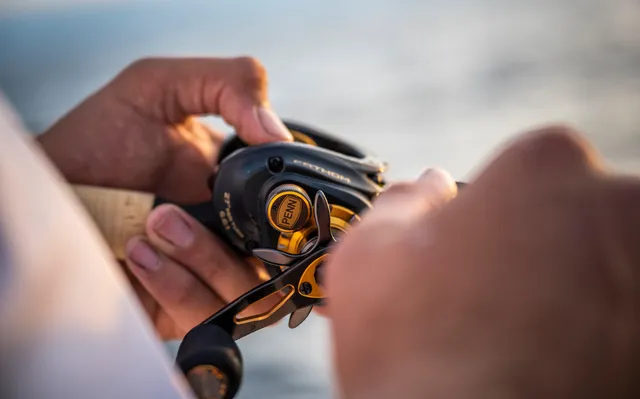 Penn Fathom Low Profile Baitcaster Multirolle 7,3:1 300 Linkshand