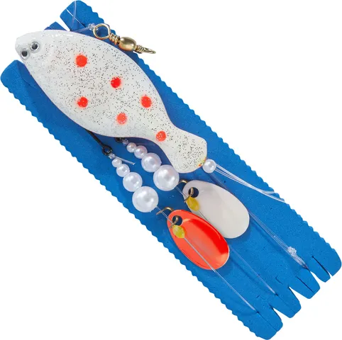 Balzer Inliner Plattfisch-Blinker 100g Luminous Weiß-Orange
