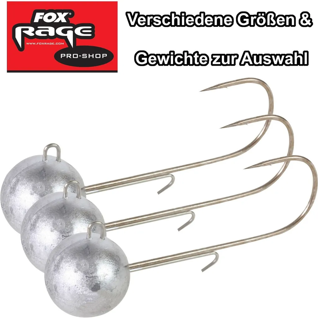 Fox Rage Jigköpfe Round 20g #1/0
