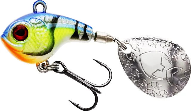 Westin DropBite Spin Tail 3.4cm 17g 1–5m Chartreuse Blue Craw
