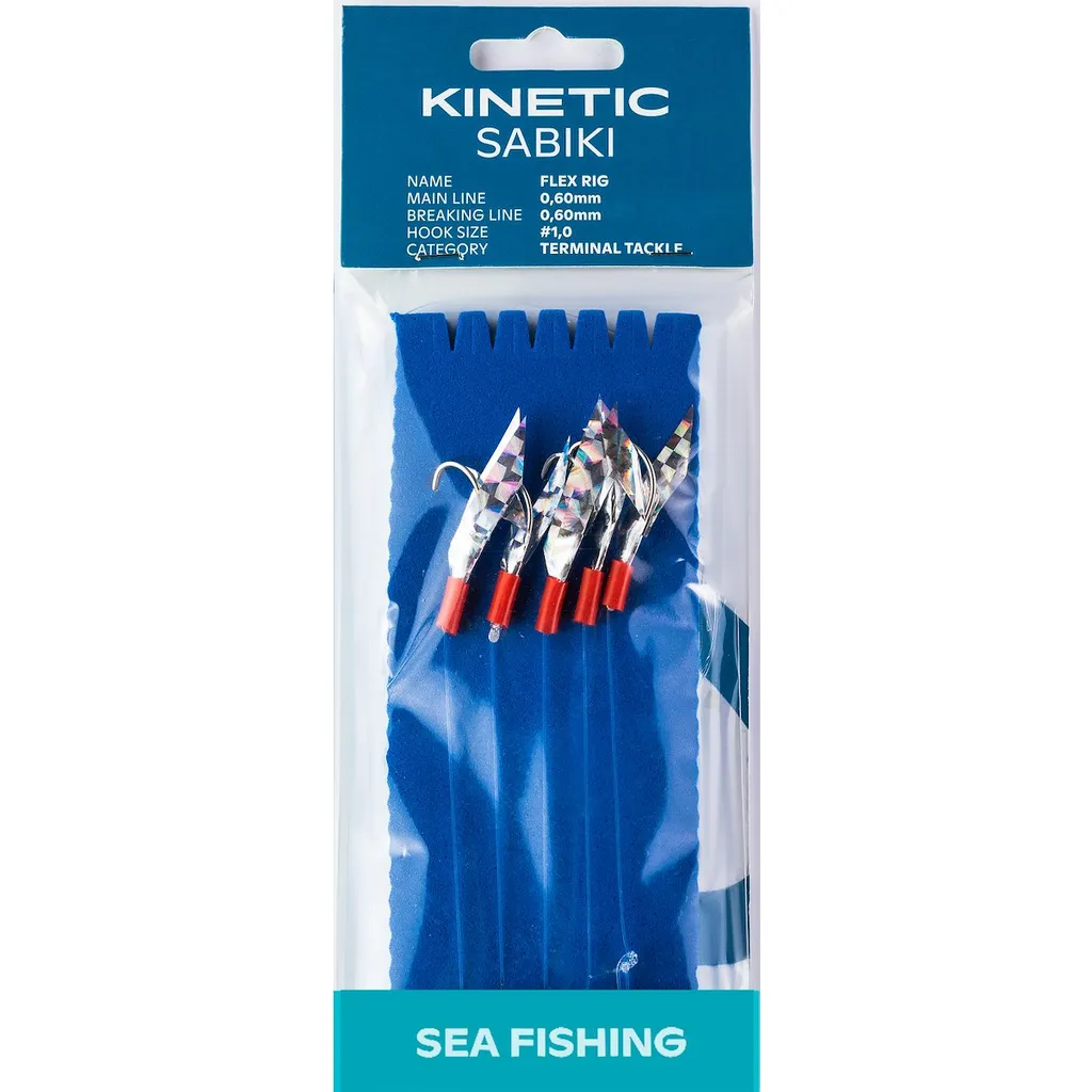 Kinetic Sabiki Flex Vorgefertigte Vorfächer #1/0 200cm 0.60mm
