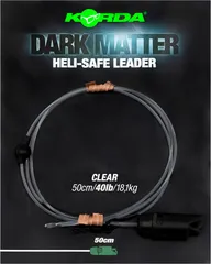 Korda Dark Matter Vorfach Heli Safe 50cm 18kg Clear