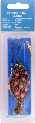 Kinetic Sabiki Jay Flounder Inline Fertigvorfach 60g 110cm #1