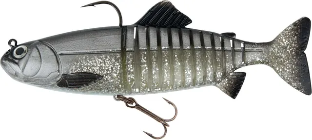Fox Rage Replicant Jointed Swimbait 23cm 130g UV Silver Bait Fish
