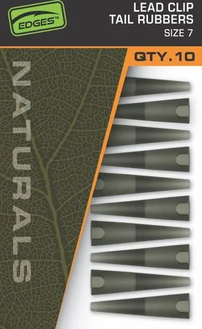 Fox Edges Naturals Bleiklammern-Schwanzgummis 7 10pcs