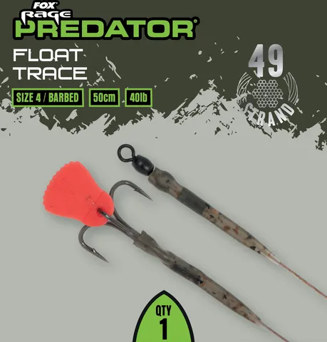 Fox Rage Predator Float Trace 52cm 18kg Size 6 Barbed Treble