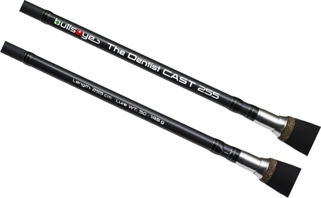 Bullseye The Dentist Cast Baitcastrute 255 2.55m 50–145g 2pc