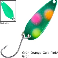 Balzer Spoon Swindler 2.3g Grün-Orange-Gelb-Pink/Grün