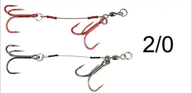 Savage Gear Carbon 49 Corkscrew Stinger 2/0 2pcs Drilling