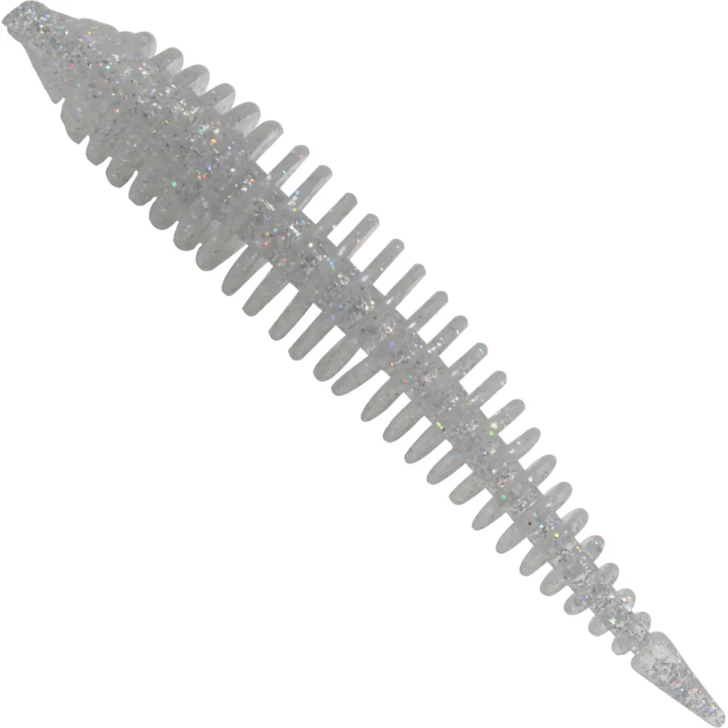 FTM Omura Baits Hero Sparkle Gummiköder Silberfarben Knoblauch 5cm