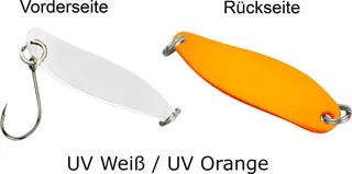 FTM Spoon Hammer 3.3cm 2.4g UV Weiß/UV Orange