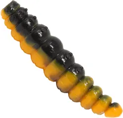 FTM Omura Baits Larvy Käse Gummiköder 4.5cm Schwarz / Ocker