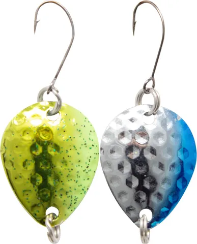 FTM Bilg Spoon 1.7g Gelb-Chartreuse/Dunkelgrün//Blau-Holo/Blau-Holo