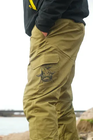Black Cat Cargo Trousers M Green