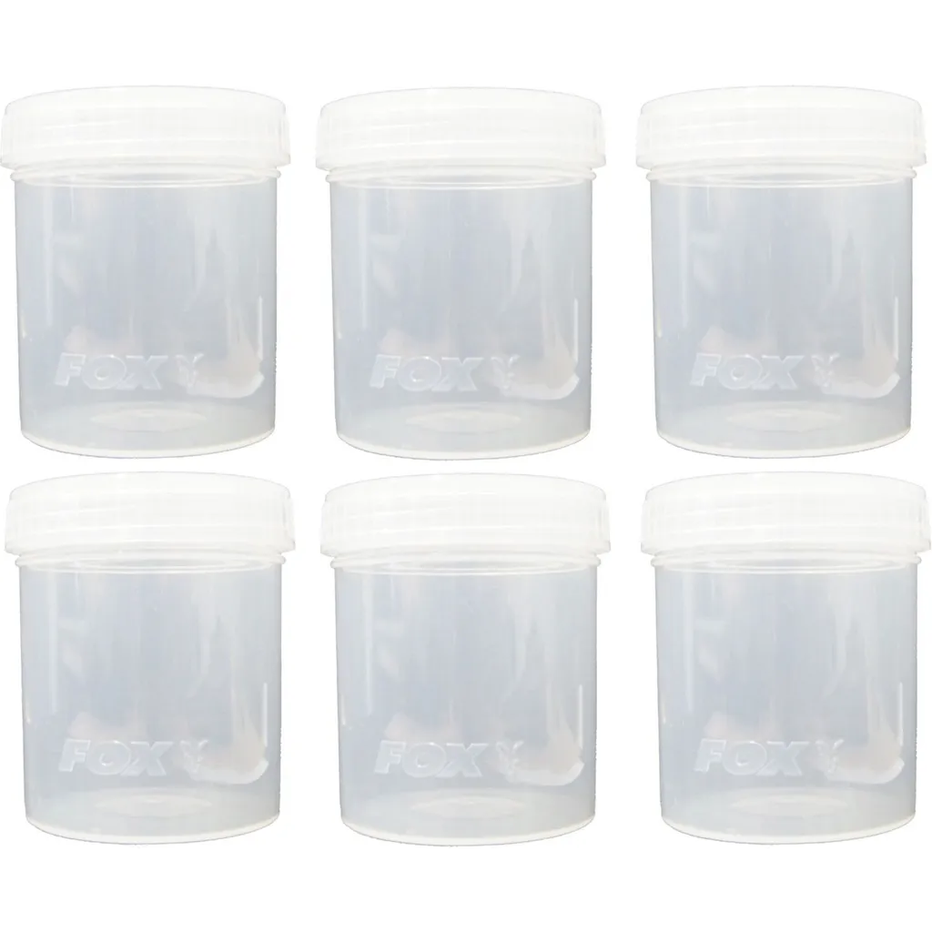 Fox Bait Tubs Kühlboxen & Eimer Full Size Clear 6pc