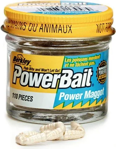 Berkley PowerBait Maggot 46pc 5.08cm Yellow