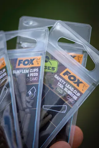 Fox Edges Camo Lead Clip + Pegs Size 7 10pcs