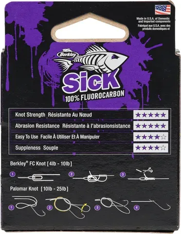 Berkley Sick Fluorocarbon Leader 0.40mm 12.6kg 50m Clear