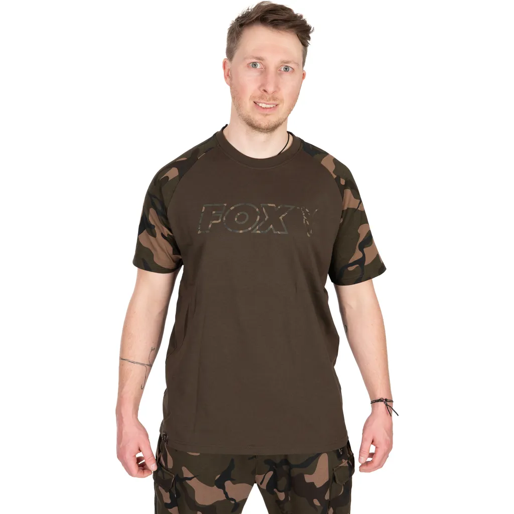 Fox Khaki Camo Outline T-Shirt S
