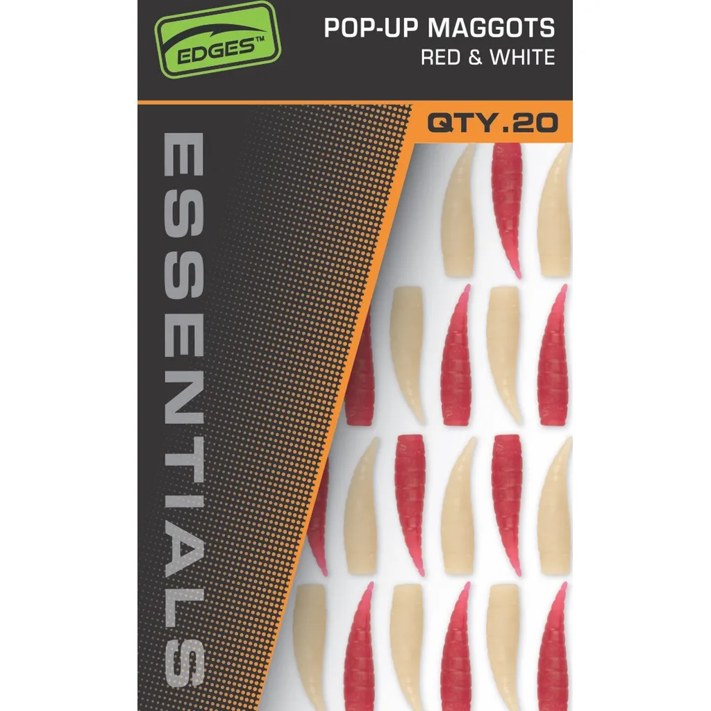Fox Pop Up Maggots Gummiköder Red/White