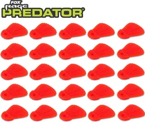 Fox Rage Predator Bait Fins 25pcs Red