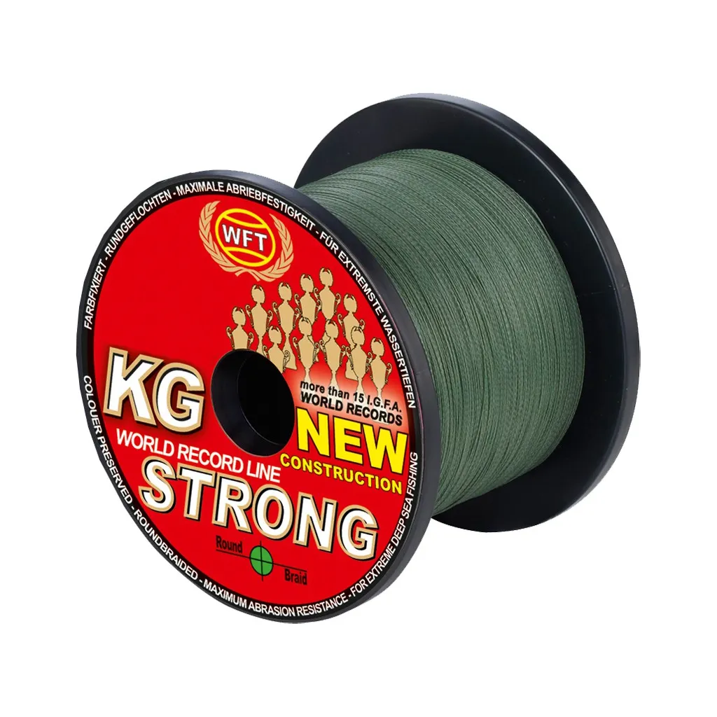 WFT KG STRONG Geflochtene Schnur 0.18mm 22kg Grün