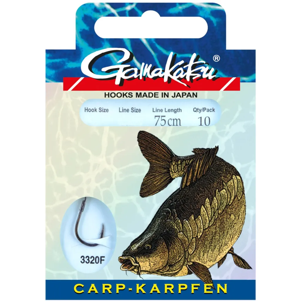 Gamakatsu Carp LS-3320 gebundene Haken #8 0.24mm