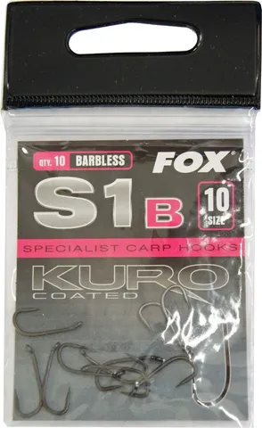 Fox Kuro S1 Series barbless Hook #10