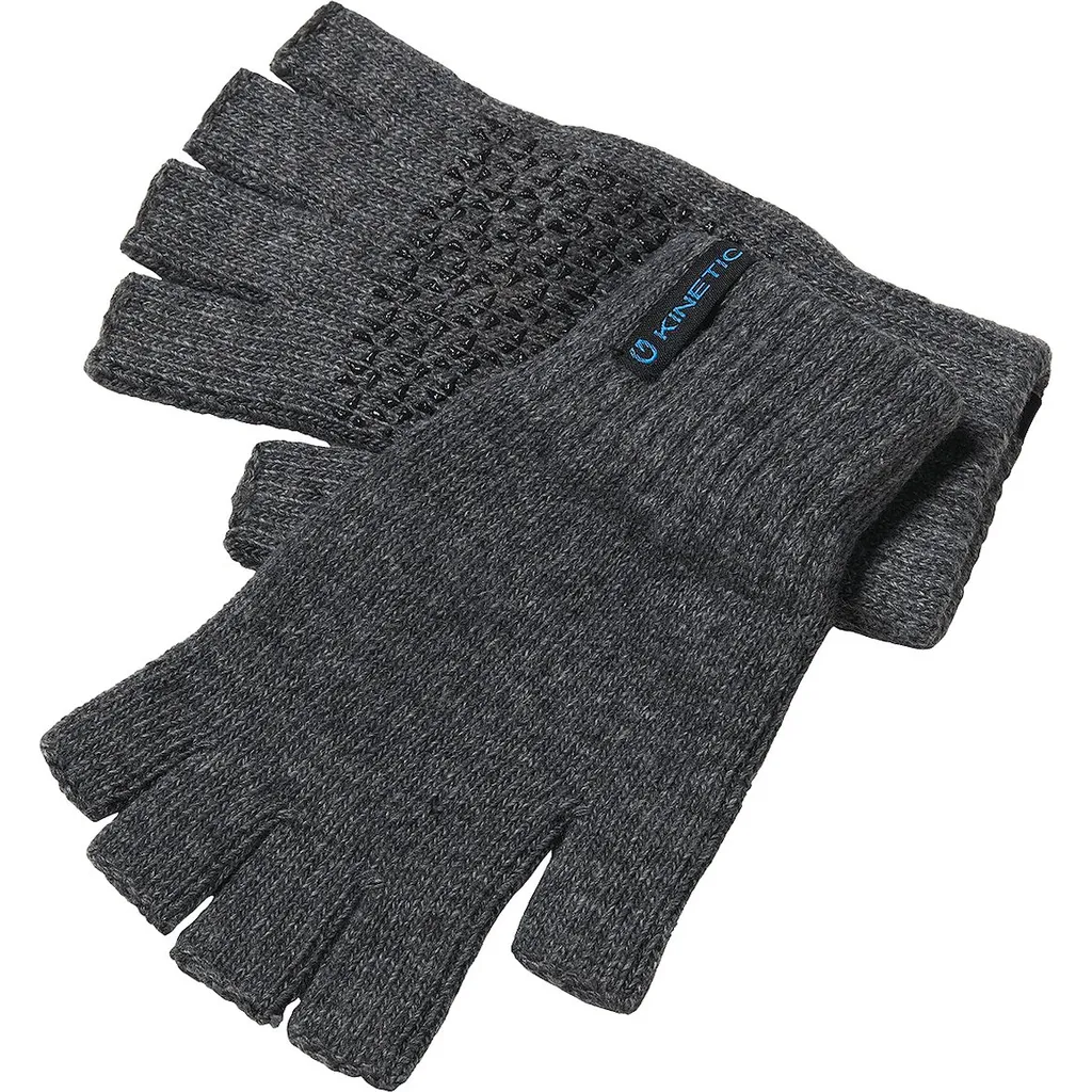 Kinetic Wool Glove Half Fingers S/M Grey