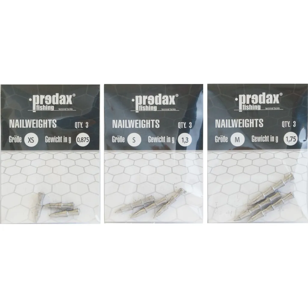 Predax Nail Weight Gewichte 9Stk 0,875-1,75g