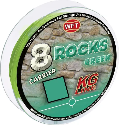 WFT 8 Rocks KG Line Geflochtene Schnur 0.3mm 26kg 300m Green