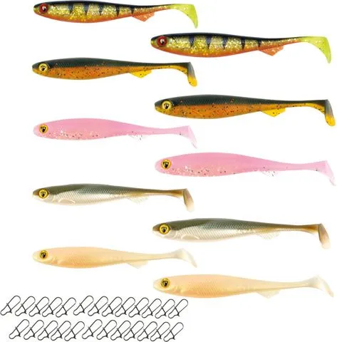 Fox Rage Neptunmaster Köder-Set 7–9cm 35pcs Soft Bait Paddle Tail