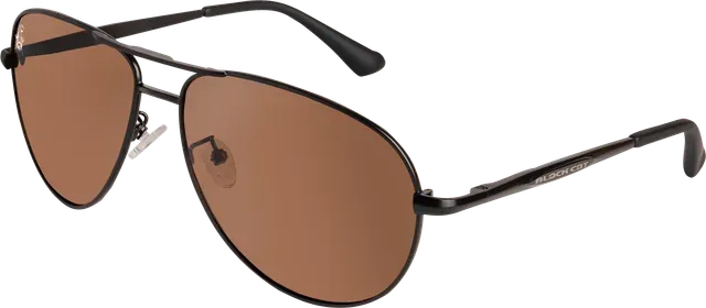 Black Cat Flyer Polarisationsbrille Brown Metal Pilot