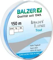 Balzer Ironline Trout Geflochtene Schnur 150m 3-Carrier