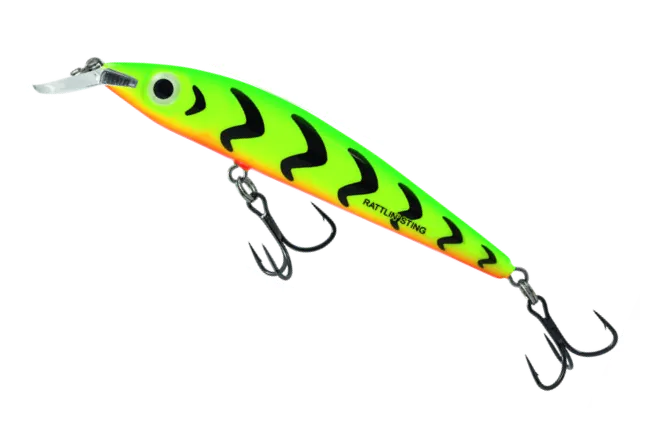 Salmo Rattlin' Sting Jerkbait 9cm 11g Twitchbait Green Tiger